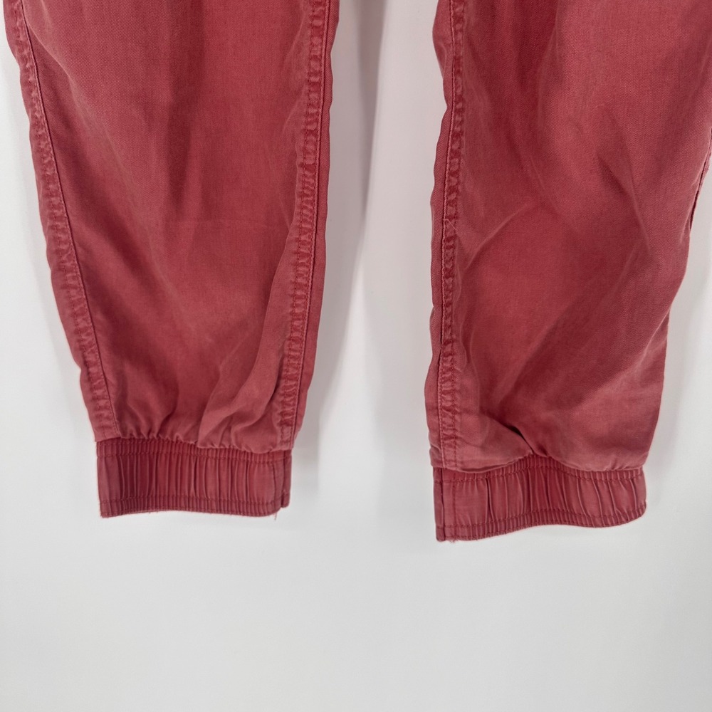Gorpcore Paperbag Waist Joggers Rose Pink XXS Lyocell Drawstring Relaxed Pants - Picture 3 of 11